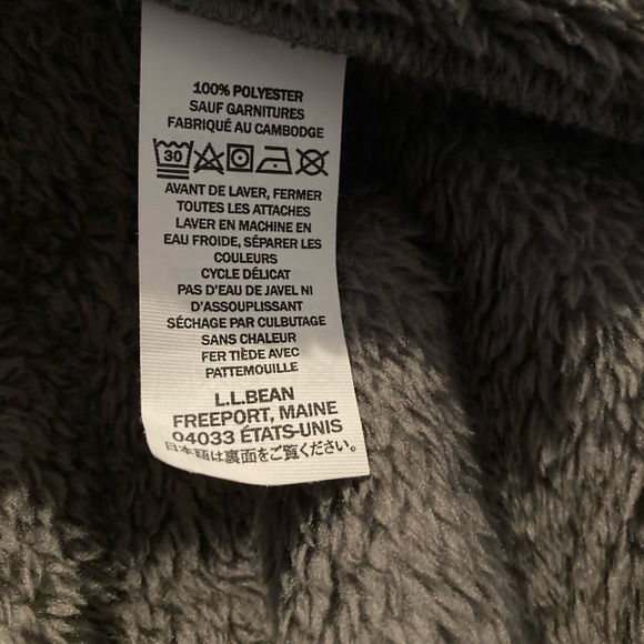 LL BEAN hi-pile fleece jacket - Picture 4 of 4